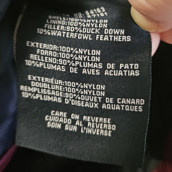 Tommy Hilfiger Natural Down Packable Puffer Coat Women's Size S - Picture 5 of 6